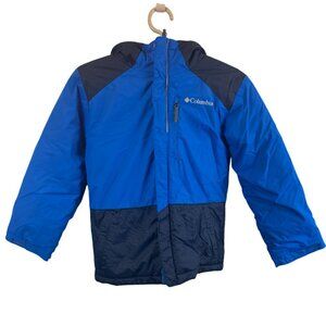 Columbia Youth Boys S Blue Lightning Lift Insulated Winter Puffer Jacket
